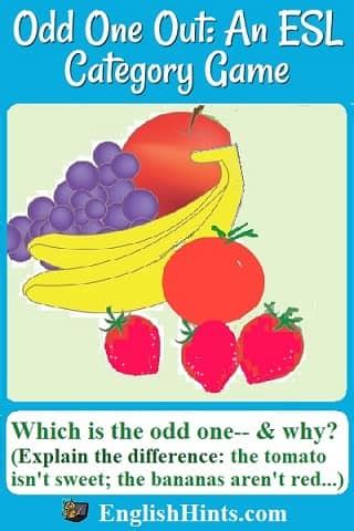 Odd One Out: a Great ESL Category Game .